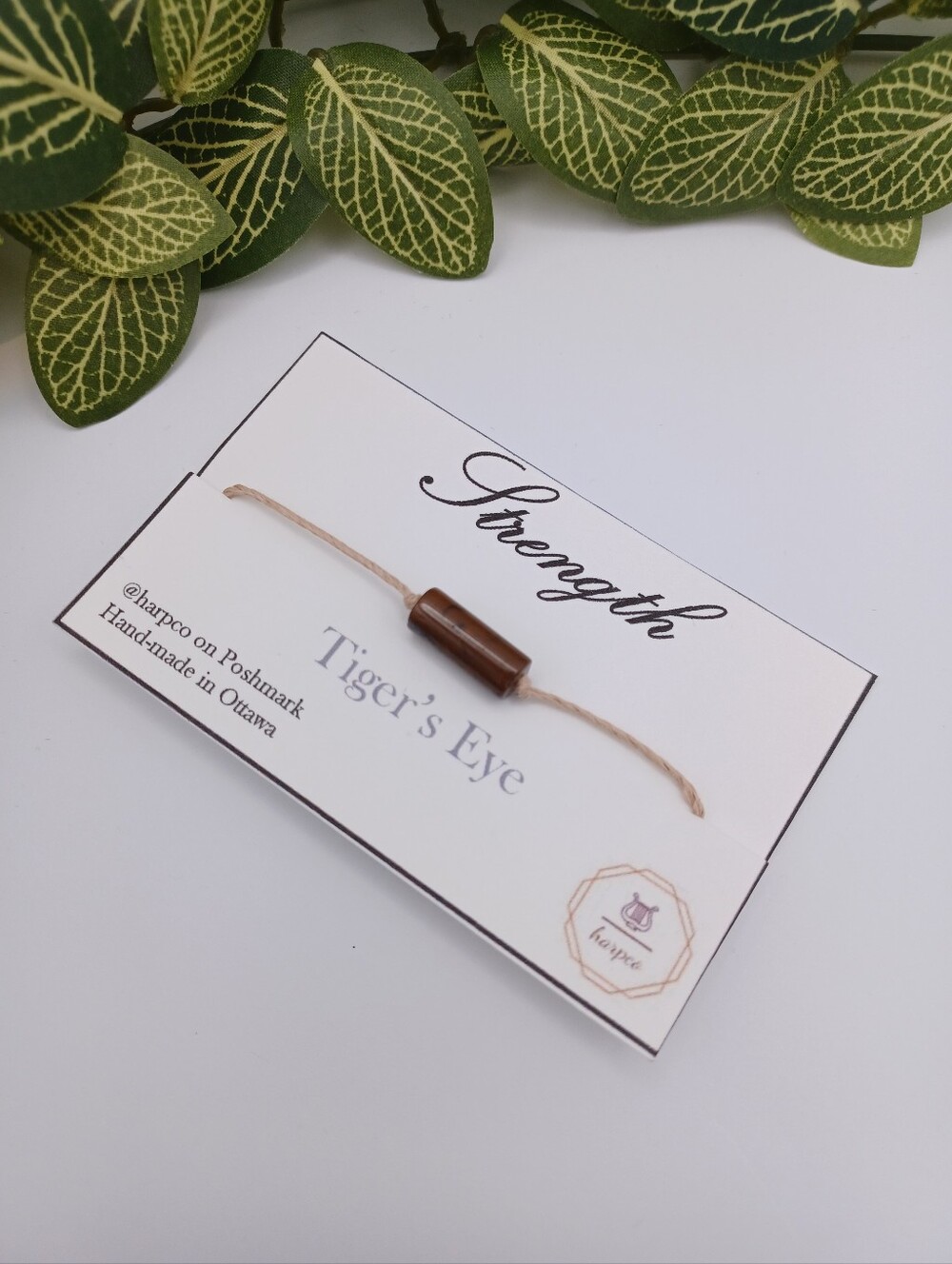 ✨️ 5 for $15 - Tiger's Eye Hemp Cord Healing Crystal Bracelet